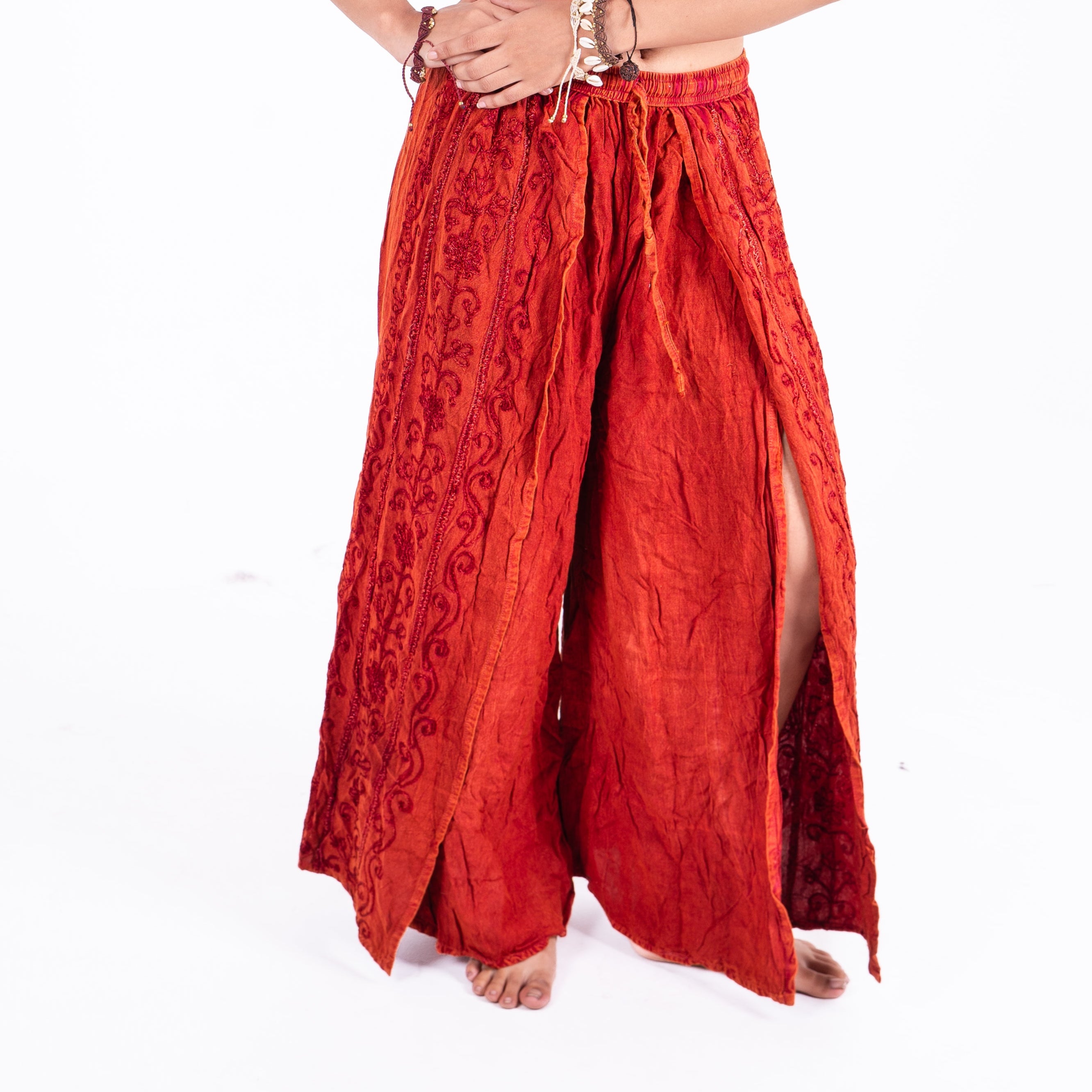 Boho Open Slit Pants