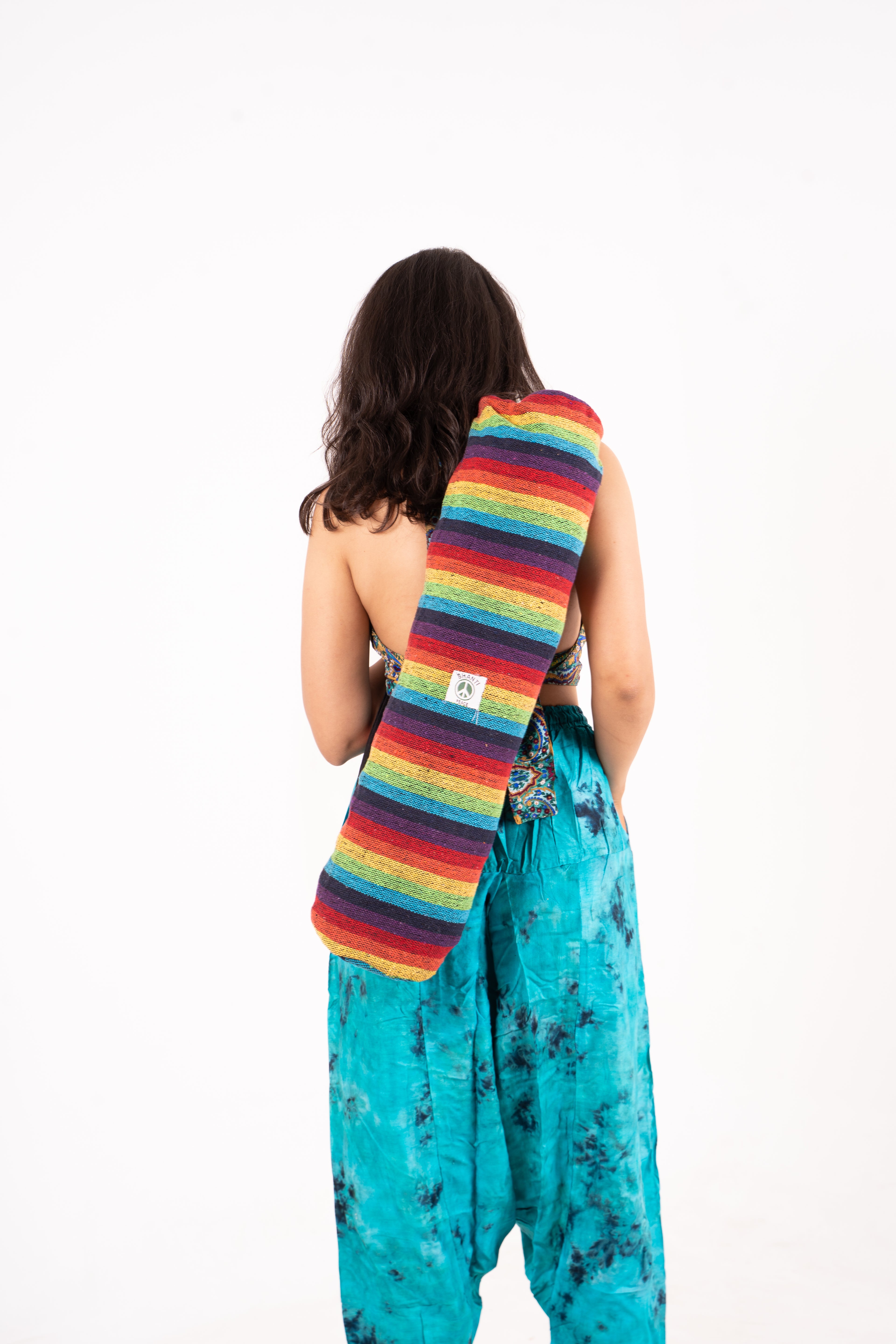 Bohemian Rainbow Stripe Yoga Mat Bag