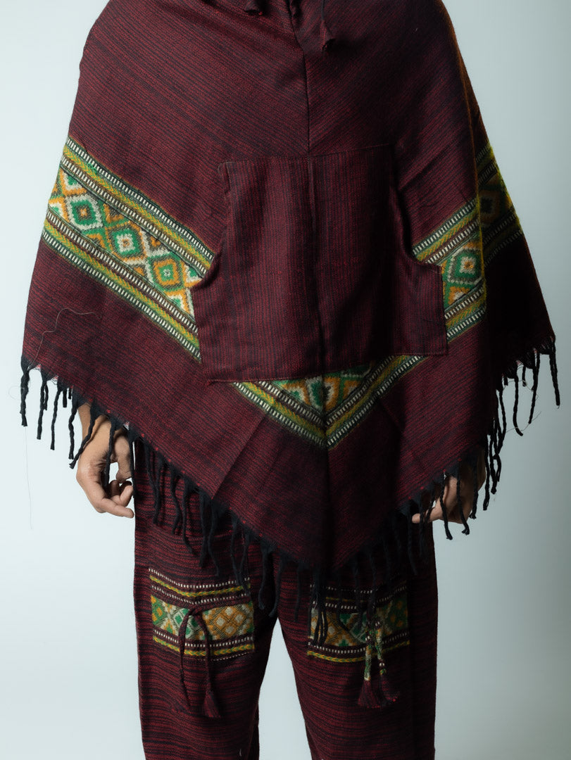 Boho Voyager- Ikat Mountain Shade Poncho