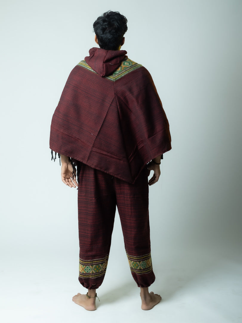 Boho Voyager- Ikat Mountain Shade Poncho