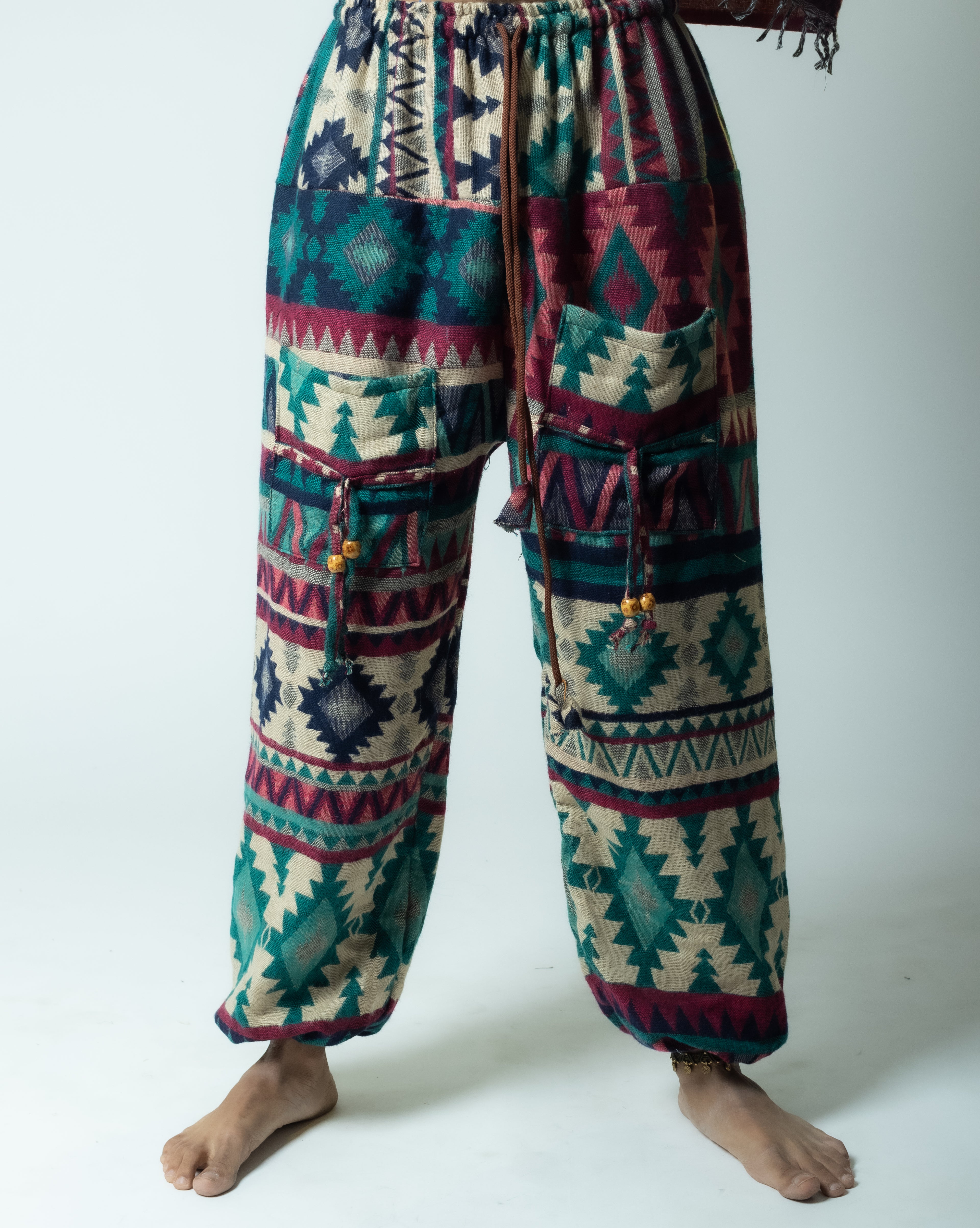Tribe Walk- Ikat Nathan Pants(blue)