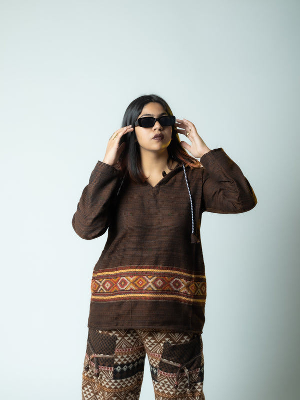 Mountain Stitch- Kullu Jacket(Brown)