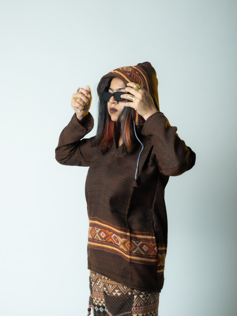 Mountain Stitch- Kullu Jacket(Brown)
