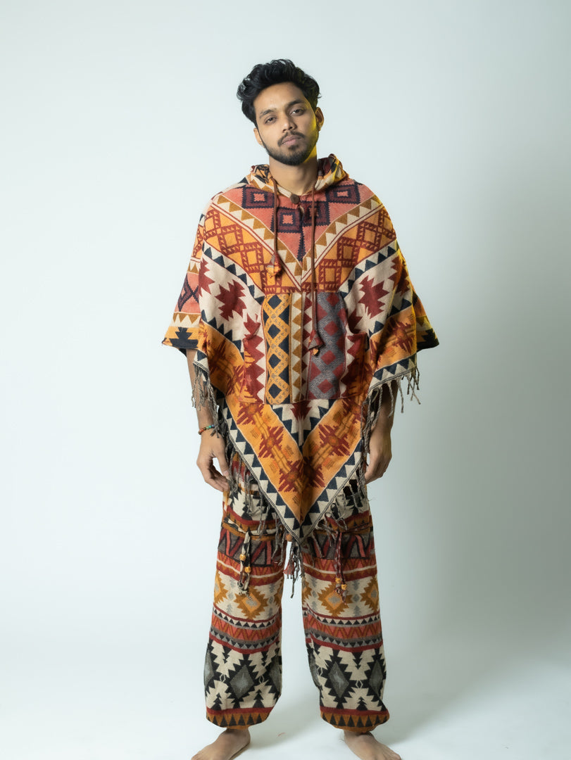 Boho Voyager - Ikat Poncho Only