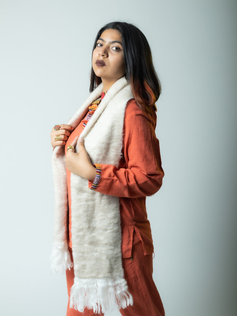 Snow Loom- Woolen Scarf