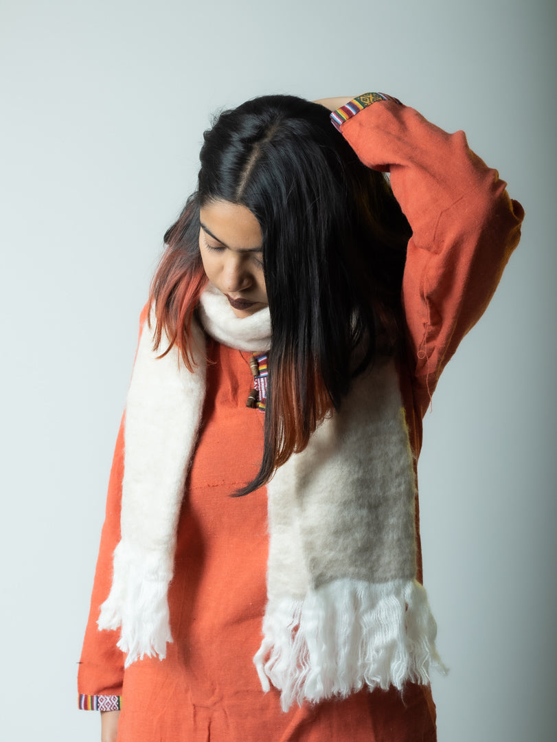 Snow Loom- Woolen Scarf