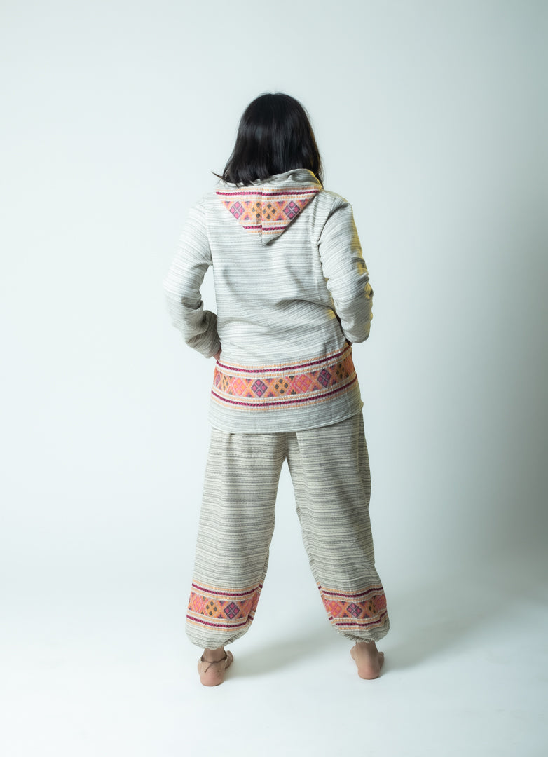 Mountain stitch- Kullu hoodie (grey)