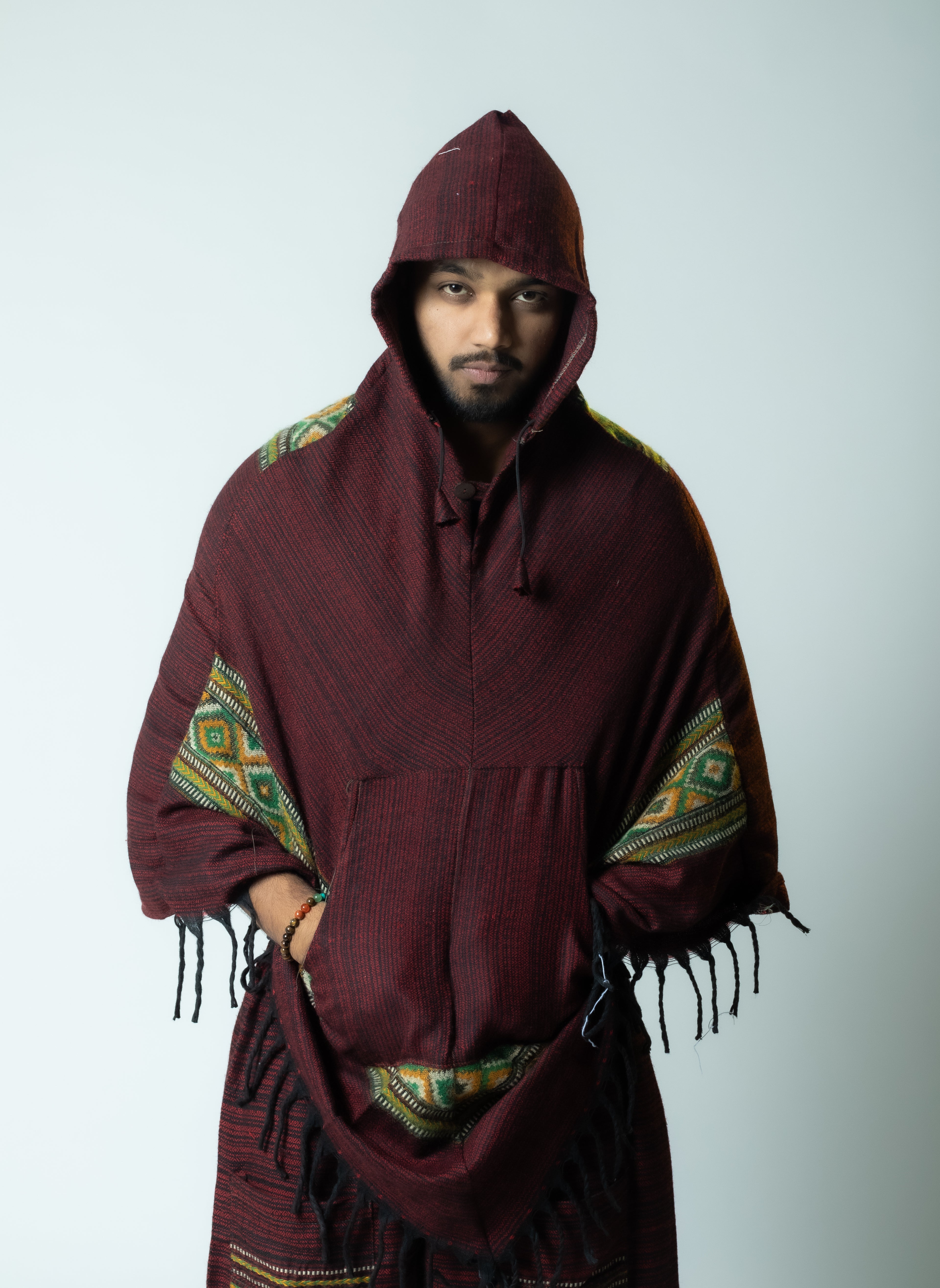 Boho Voyager- Ikat Mountain Shade Poncho